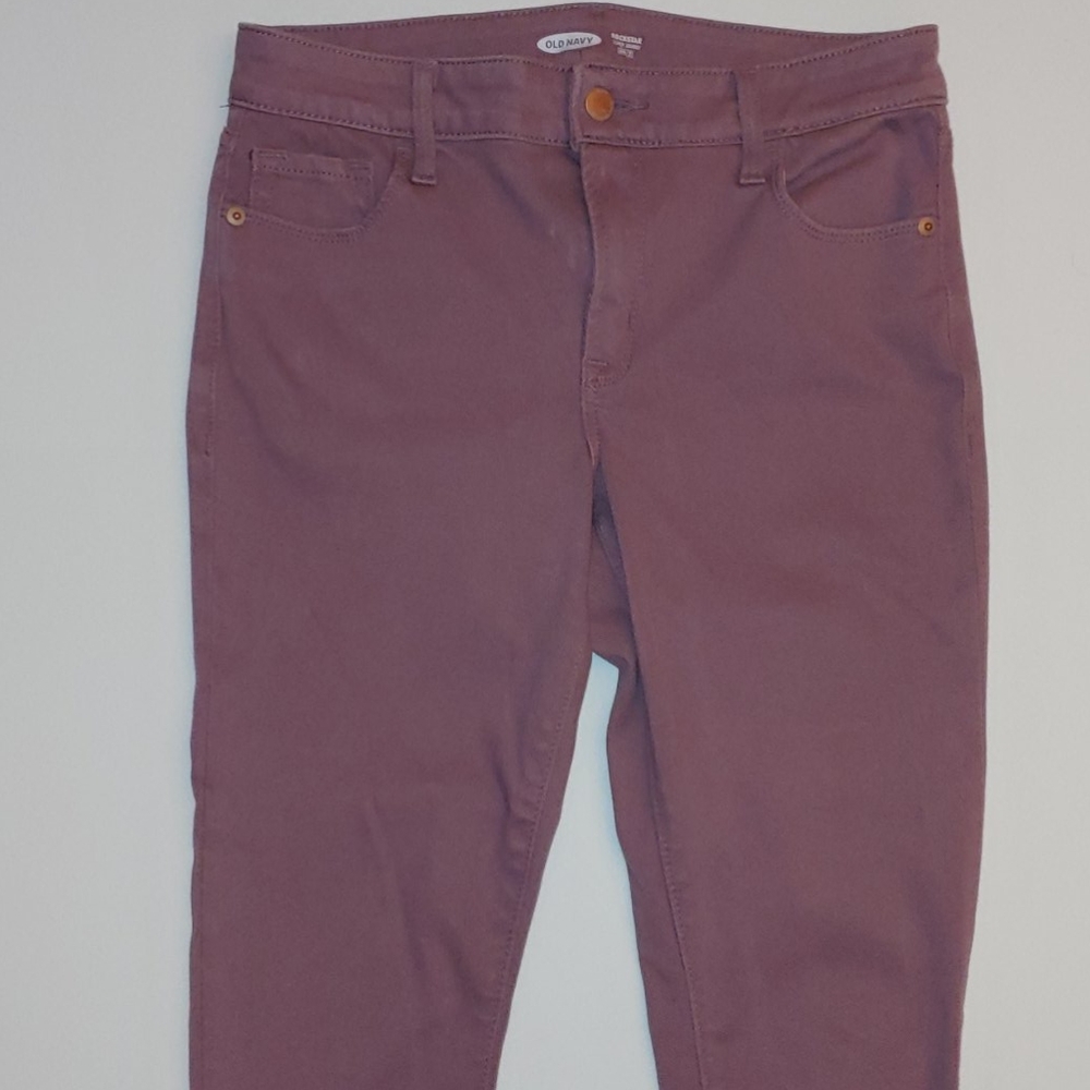 Old Navy Rockstar Super Skinny Purple Pants